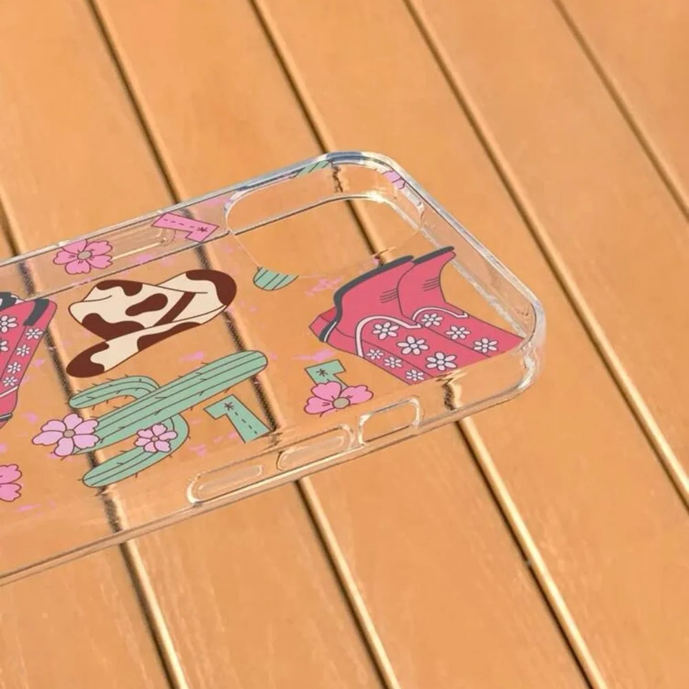 Western Cowboy Hat Transparent Cell Phone Case iPhone 14 plus